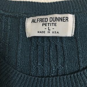 Alfred Dunner, Green, Petite, Large Sweater